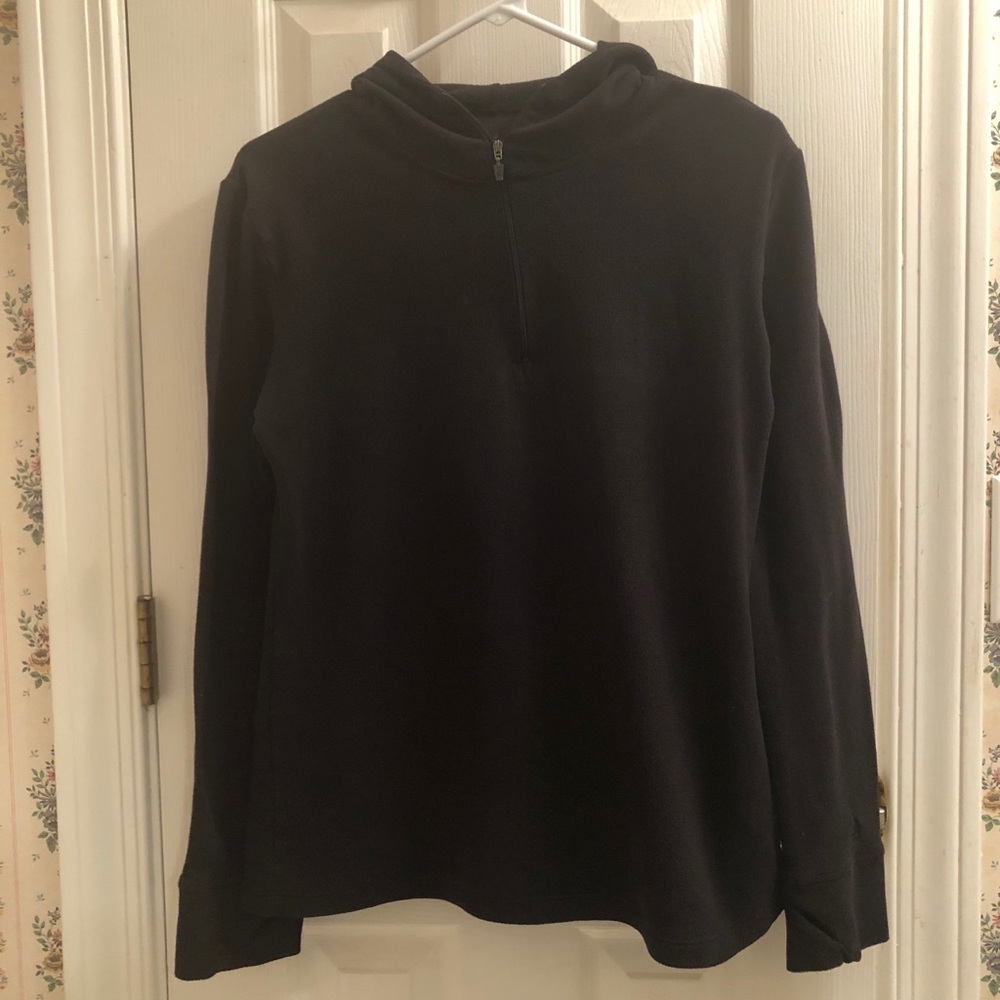 Cuddl Duds black fleece hoodie